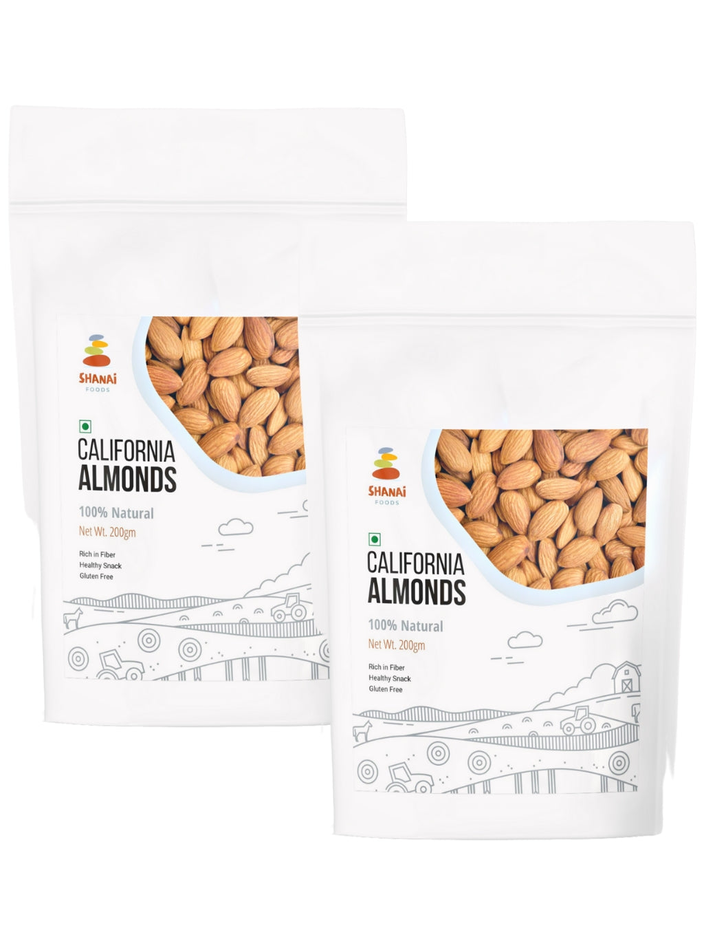 Premium California Almonds (Badam) (Pack of 2)
