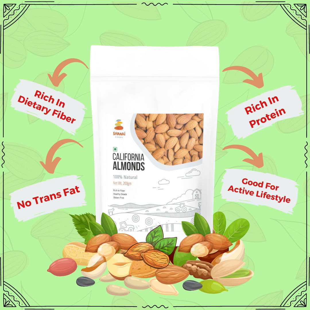 Premium California Almonds (Badam) (Pack of 2)