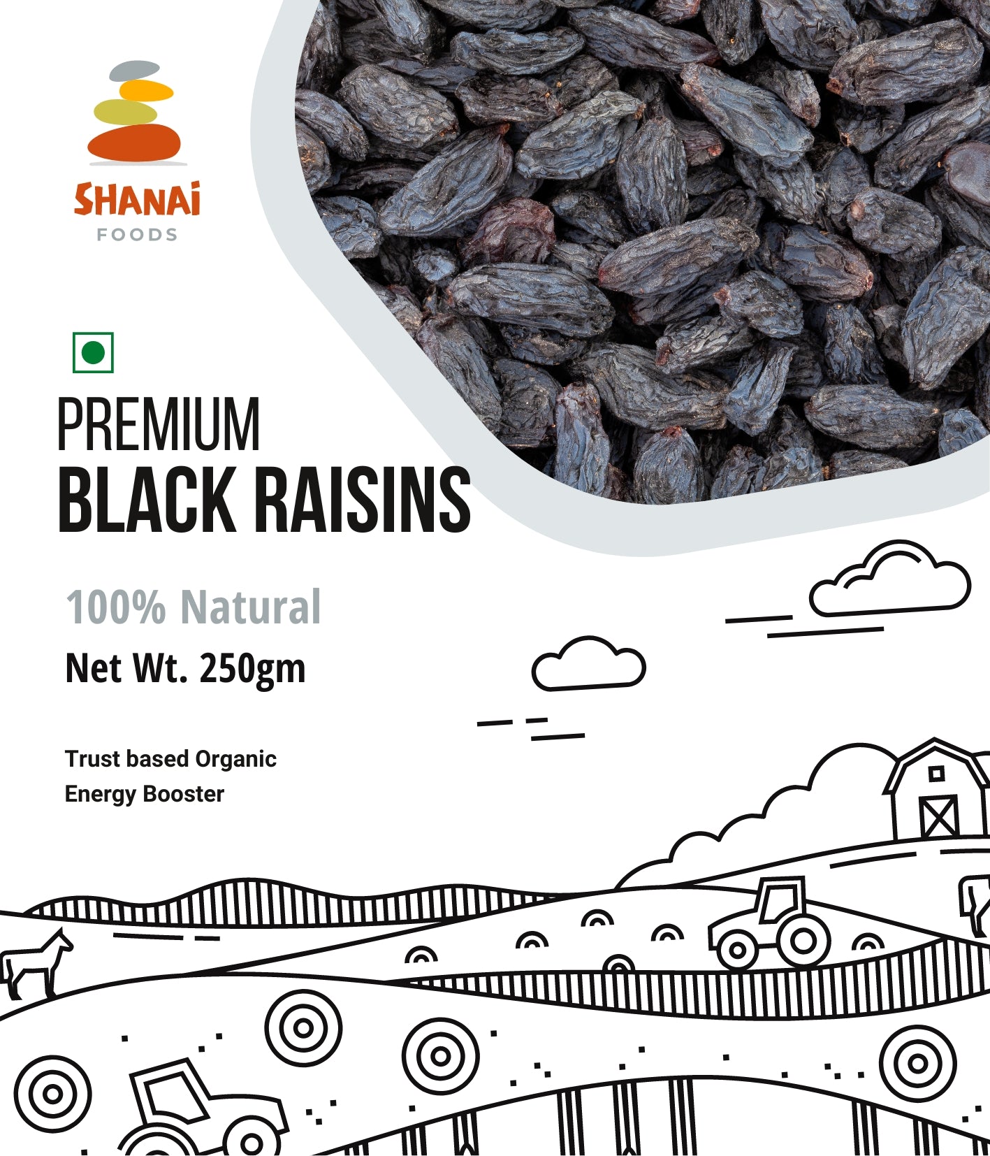 Premium Black Raisins