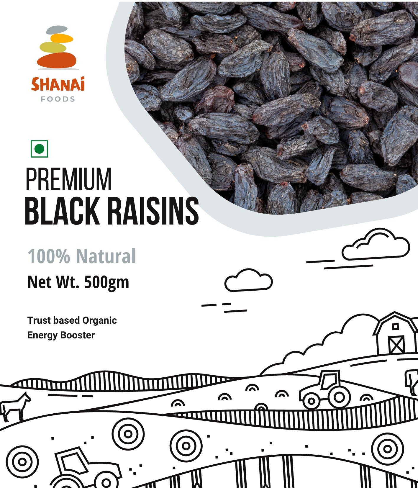 Premium Black Raisins
