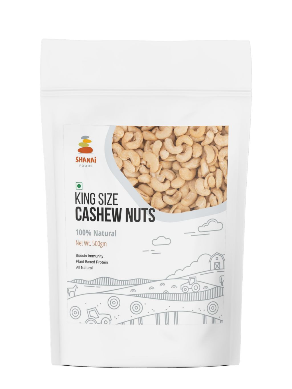Premium Whole Mangalore Cashew Nuts (Kaju) King Size W240