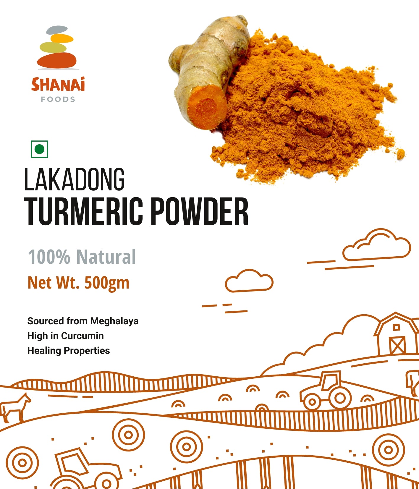 Lakadong Turmeric Powder