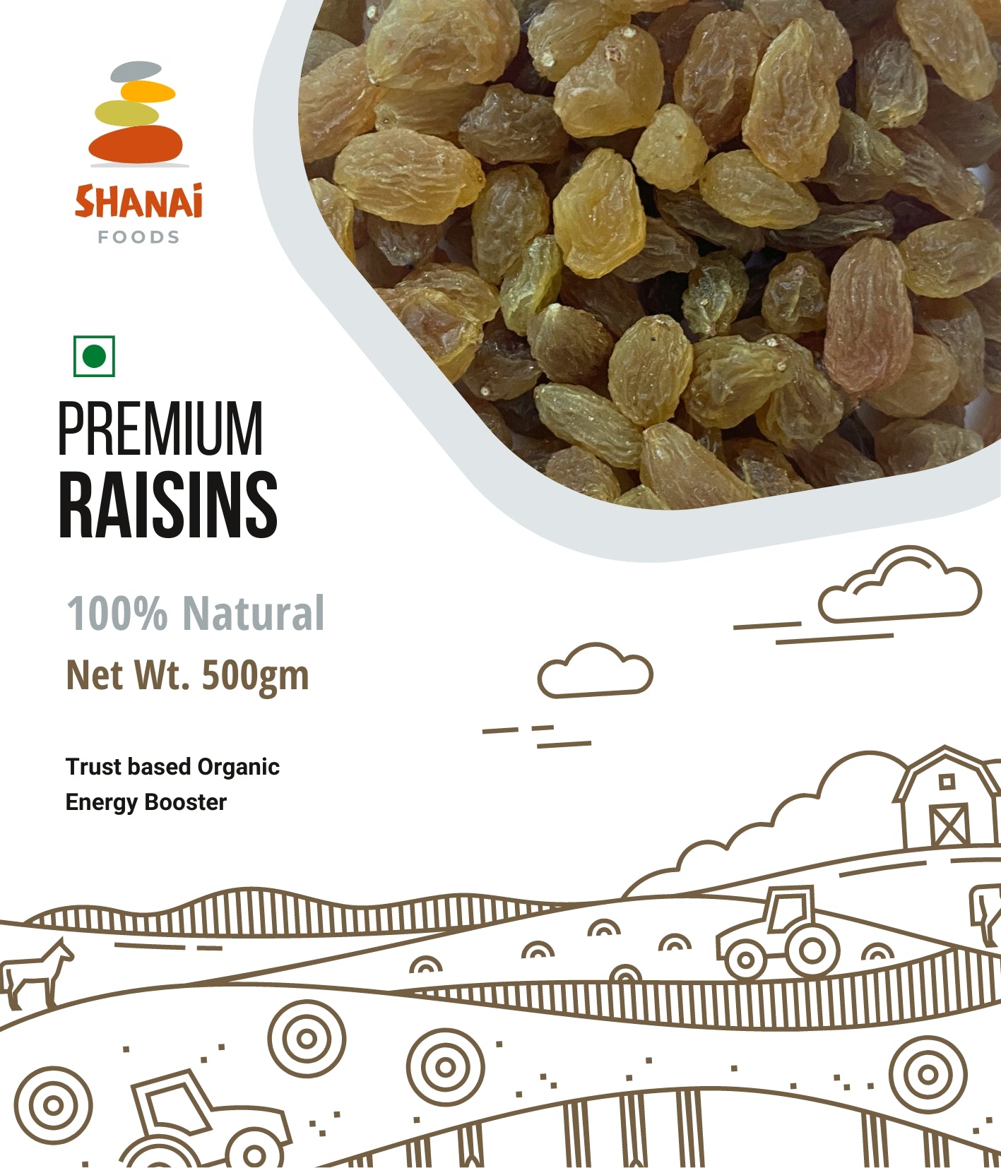 Premium Brown Raisins (Kishmish)
