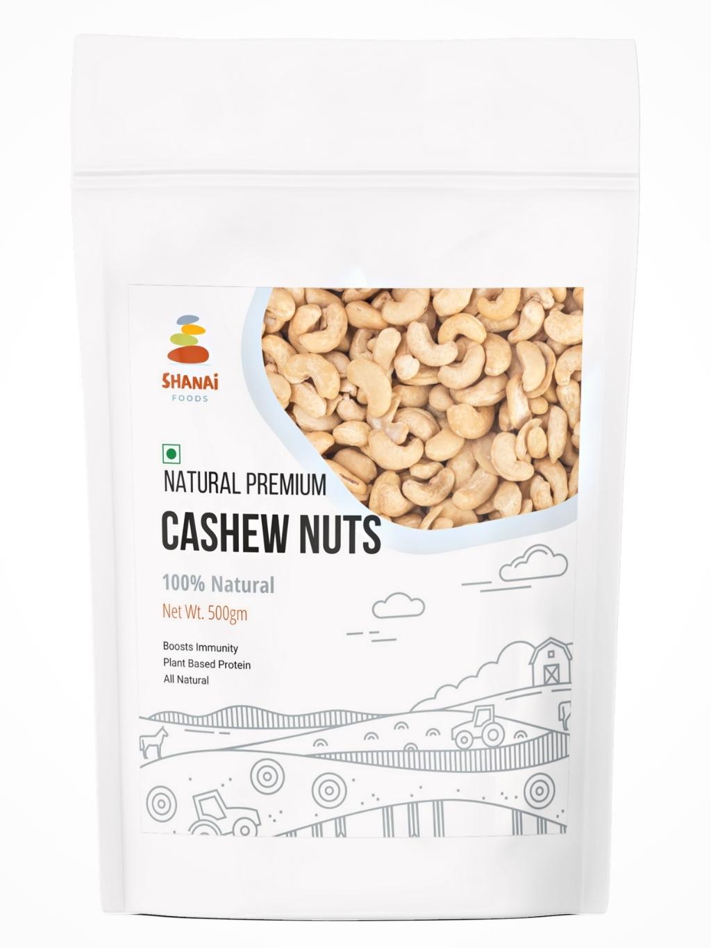 Natural Premium Cashew Nuts (Kaju)